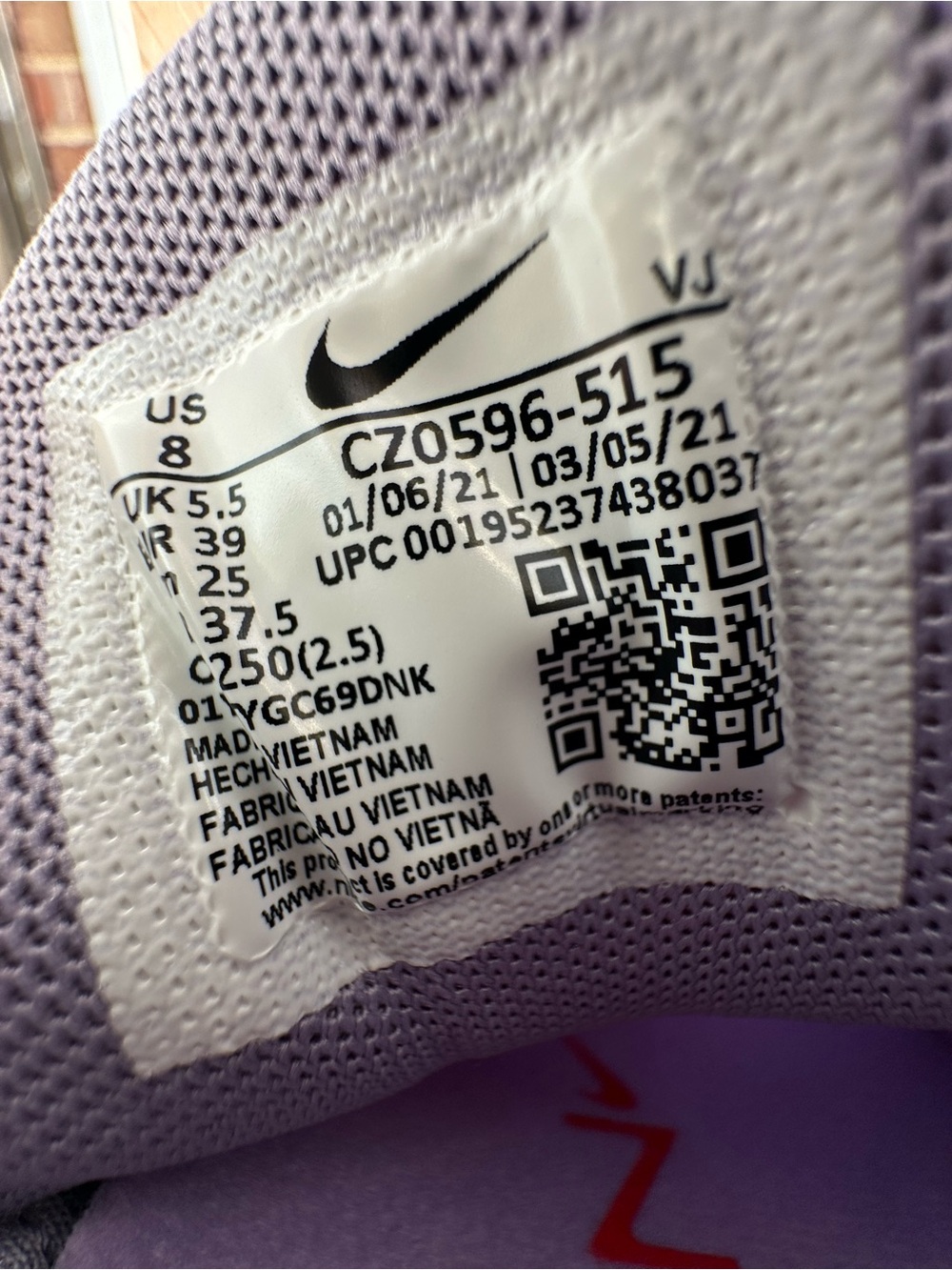 Nike Free Metcon 4, Women’s Lightweight Running Shoes - Lavender Size 8 - Picture 7 of 7